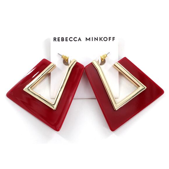 Rebecca Minkoff Jewelry - Rebecca Minkoff Triangular Resin Drop Earrings $48 Tags #RM330